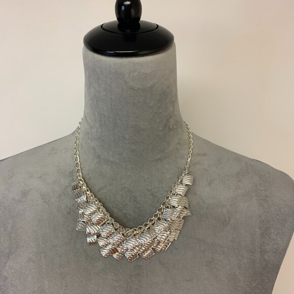 Tanya Jewelry - Silver tone Jewelry Set Square Disc NWT Unique Fun Edgy Boho